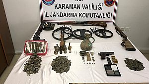 Karaman'da 2 Bin 465 Adet Tarihi Eser Ele Geçirildi