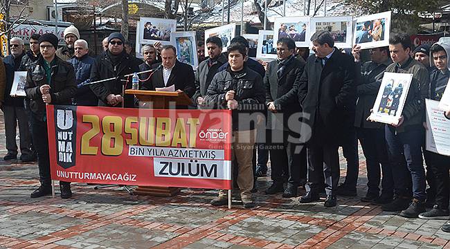 Karaman'da 28 Şubat protestosu