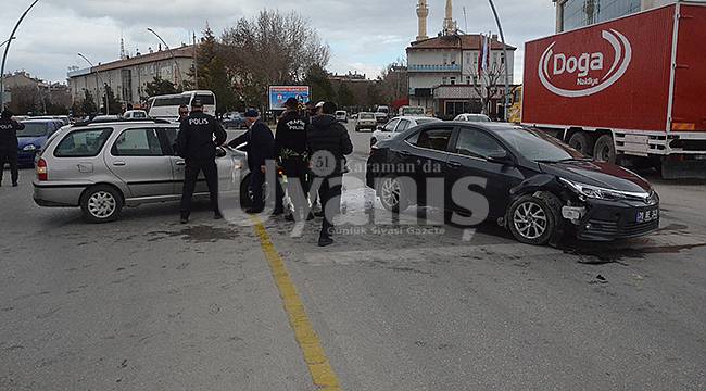 Karaman'da trafik kazası: 2 Yaralı