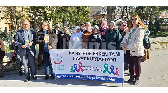 Karaman’da Vatandaşlara Kanserle Mücadele Anlatıldı