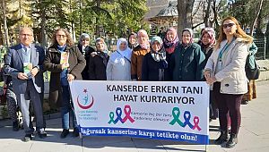 Karaman’da Vatandaşlara Kanserle Mücadele Anlatıldı