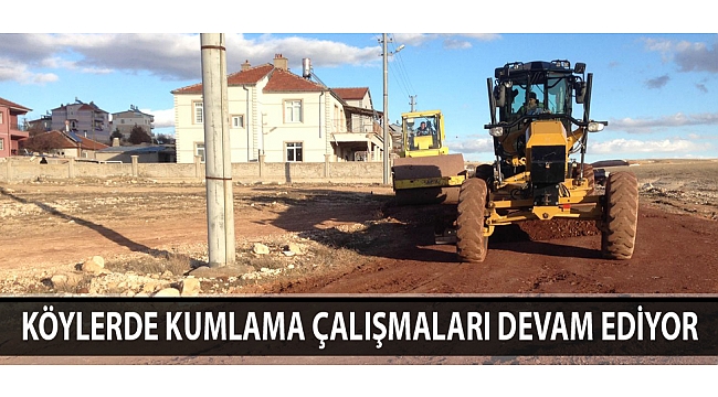 Köylerde Kumlama Çalışmaları Devam Ediyor