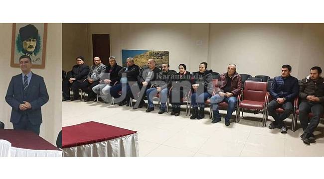 Oda Başkanı Aydın üyelerle toplantı yaptı