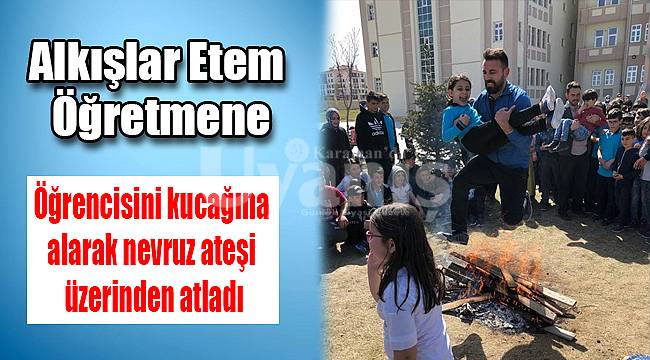 Alkışlar Etem öğretmene