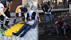 Gençlerin alkol partisi hastanede bitti