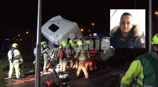 Hollanda'da yaşayan Karamanlı genç trafik kurbanı