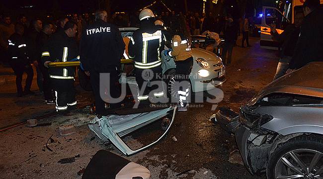 Karaman'da trafik kazası: 3 yaralı