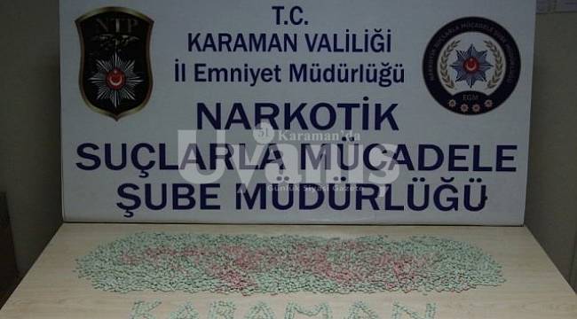 Karaman'da uyuşturucu operasyonu 3 tutuklama