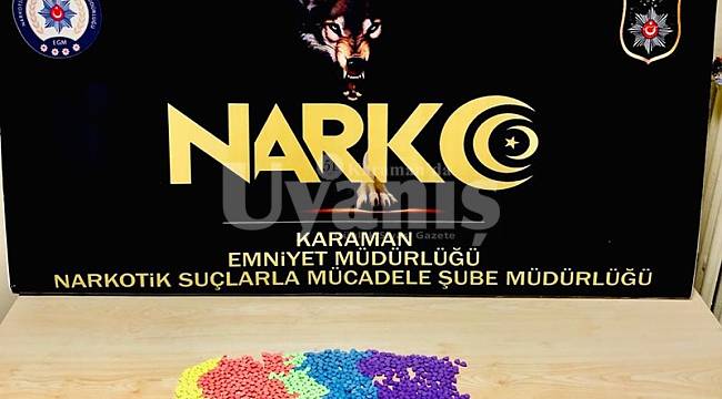 Karaman'da uyuşturucu operasyonu