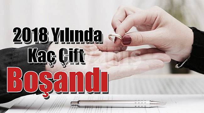 TÜİK Karaman'da kaç çiftin boşandığını açıkladı