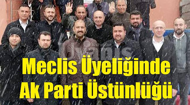 Belediye Meclisi ve İl Genel Meclisi'nde Ak Parti Üstünlüğü