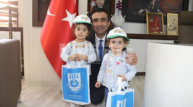 Kalaycı'nın minik ziyaretçileri vardı
