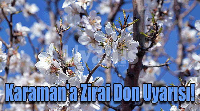 Karaman'a zirai don uyarısı