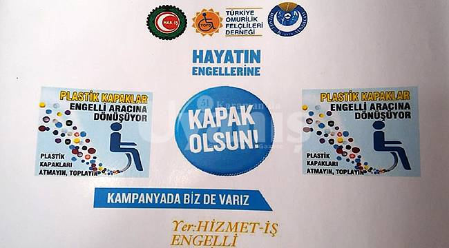 Karaman'da Plastik Kapak Toplama Kampanyası