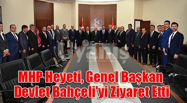 Karaman MHP Heyeti, Bahçeli'yi ziyaret etti