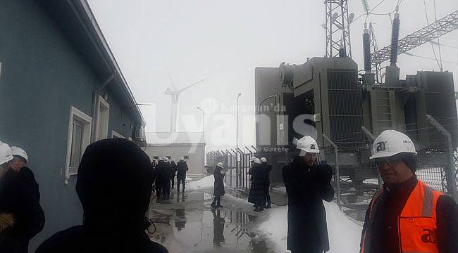 Rüzgâr elektrik santraline teknik gezi düzenlendi