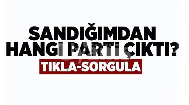 Sandığımda hangi partiye kaç oy çıktı?