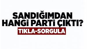 Sandığımda hangi partiye kaç oy çıktı?