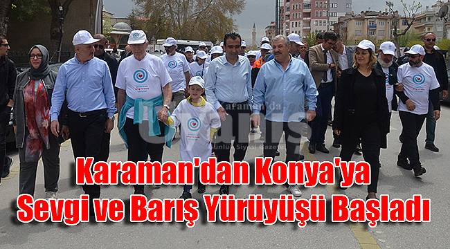 Sevgi ve barış yürüyüşü başladı
