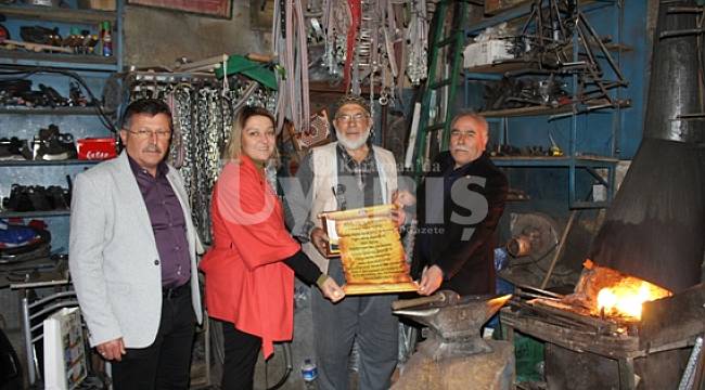 Ustalar işyerlerinde ziyaret edildi
