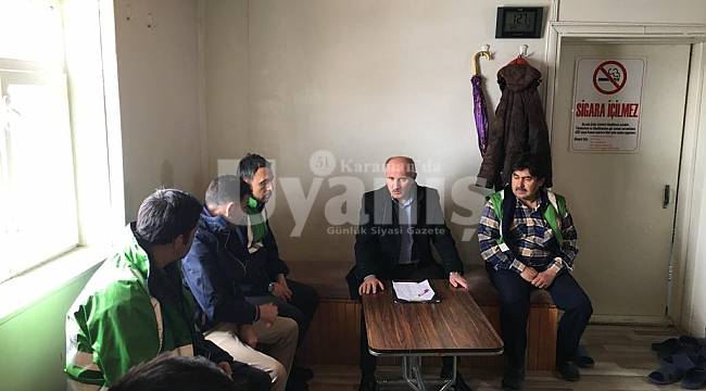 Vali Meral, dolmuş durağını ziyaret etti