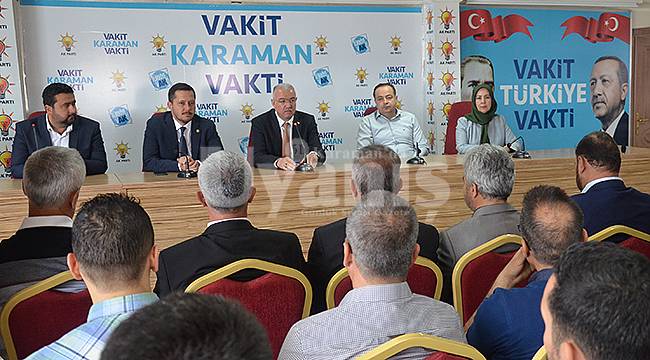 AK Parti Karaman İl Teşkilatının Yeni Yönetimi Tanıtıldı