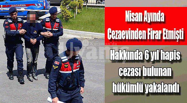 Cezaevi firarisi yakalandı