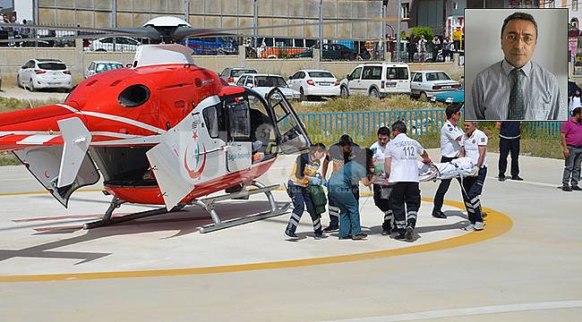 Hava ambulansı diş hekimi için havalandı