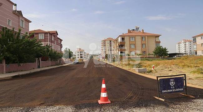 Karaman'da asfalt çalışmaları başladı