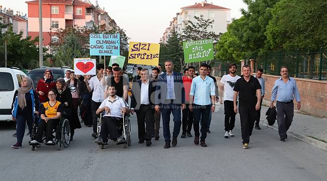 Karaman'da farkındalık yürüyüşü düzenlendi