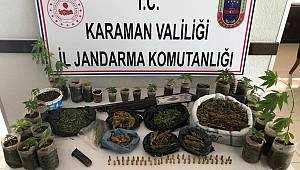 Karaman'da kubar esrar ve kenevir operasyonu