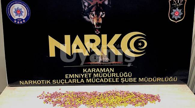 Karaman'da uyuşturucu operasyonu