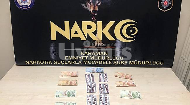 Karaman'da uyuşturucu operasyonu