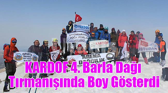 KARDOF 4. Barla Dağı Tırmanışında Boy Gösterdi