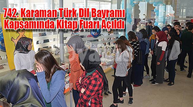 KMÜ'de kitap fuarı açıldı