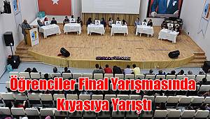 Öğrenciler final yarışmasında kıyasıya yarıştı