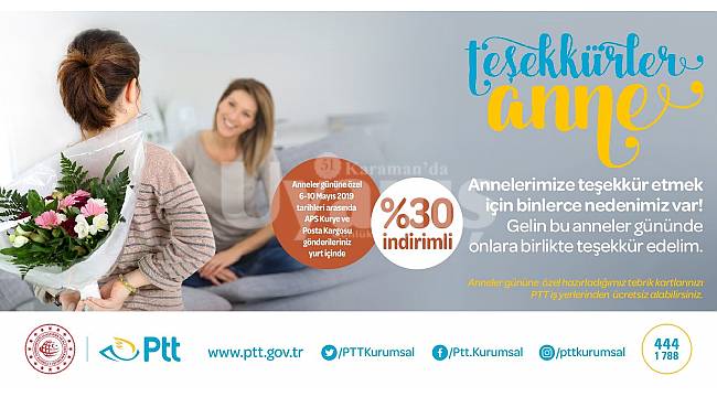 PTT'den anneler gününe özel kampanya