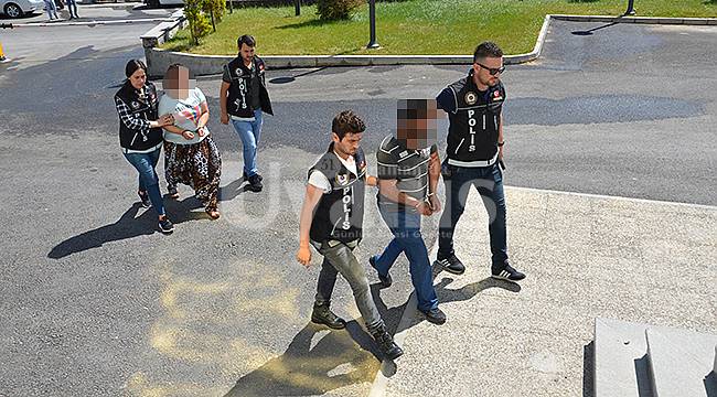 Uyuşturucu haplarla yakalanan 2 kişi adliyeye sevk edildi
