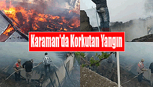 Yangında ev küle döndü
