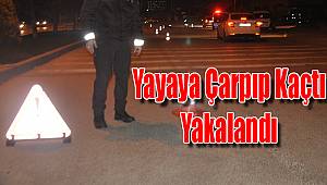 Yayaya çarpıp kaçtı, yakalandı