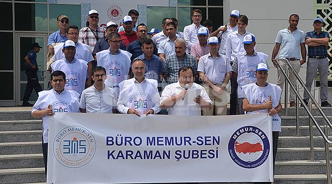 Karaman Adliye çalışanları eylemde