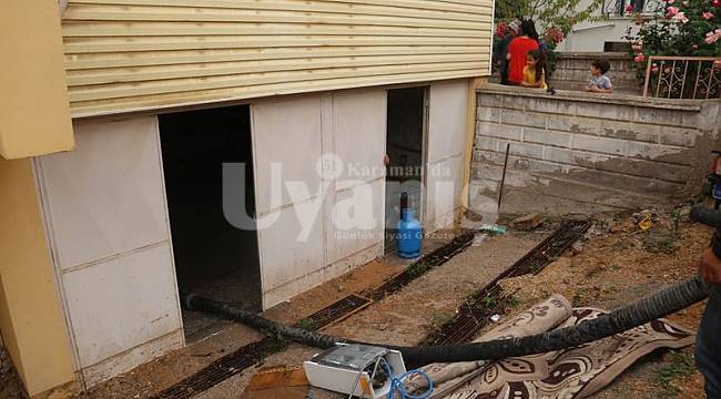 Karaman Belediyesi su baskınlarına müdahale etti