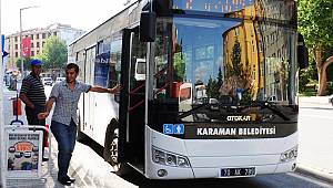 Karaman’da bayram boyunca belediye otobüsleri ücretsiz
