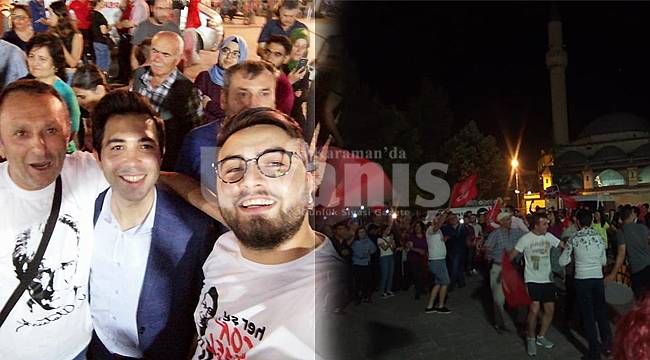 Karaman'da CHP'lilerden İmamoğlu kutlaması