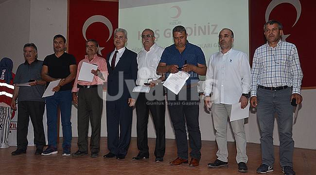 Karaman'da en çok kan bağışlayanlara ödül