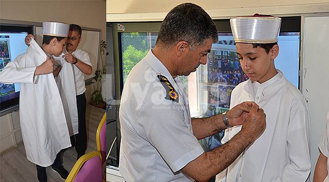 Karaman'da genç hafız cübbe giydi
