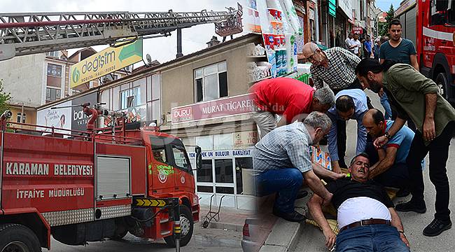 Karaman'da korkutan yangın