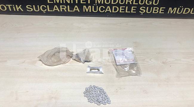 Karaman'da uyuşturucu operasyonu: 4 gözaltı
