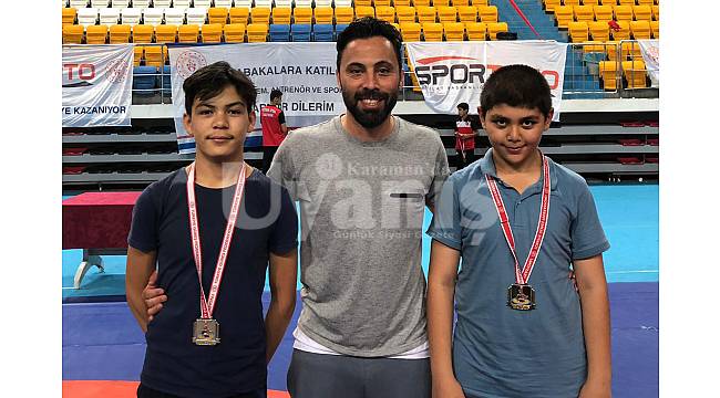 Karamanlı sporculardan çifte zafer