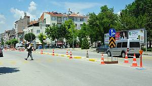 Kazaların yaşandığı yola kavşak yapılıyor